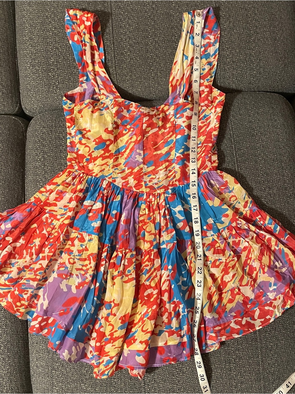Vanessa Mooney The Elisabeth Romper Dress - Yellow Multicolor. - Picture 5 of 8